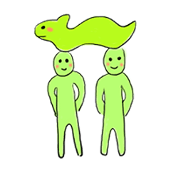[LINEスタンプ] Fantastic Beast ＆ Two People