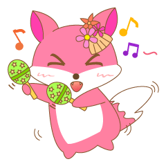 [LINEスタンプ] Miss Fox sticker v.01