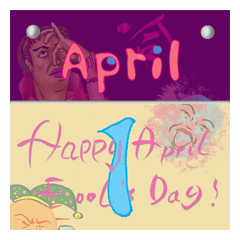 [LINEスタンプ] Happy April Fool's Day！