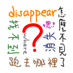 [LINEスタンプ] Something is often disappear.