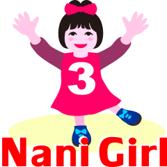 [LINEスタンプ] nani gril_3