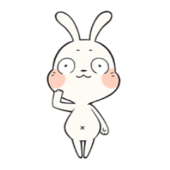 [LINEスタンプ] うさぎのまると申します。