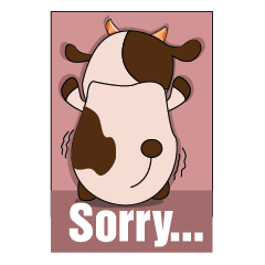 [LINEスタンプ] The Lovely Dairy Cow Animated