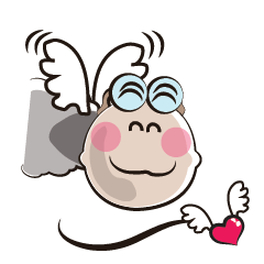 [LINEスタンプ] Love of Funny Fluffy-white Sheep