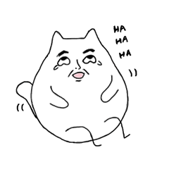 [LINEスタンプ] Happy Cat and Heart Man
