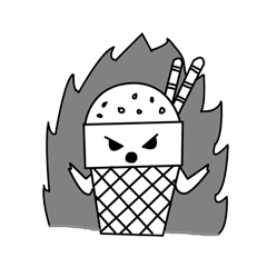 [LINEスタンプ] ice cream12931