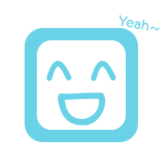 [LINEスタンプ] Cute Face and Colorful