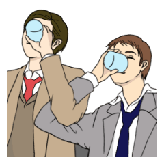 [LINEスタンプ] スリルな二人