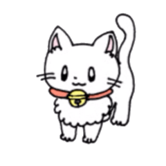 [LINEスタンプ] もふもふねこのシロさん