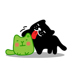 [LINEスタンプ] Colorful cats ＆ Boy