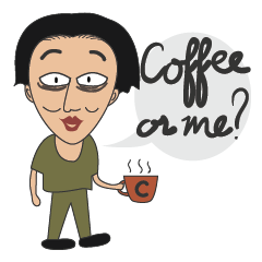 [LINEスタンプ] Sleepless Ma'am, Coffee or me？