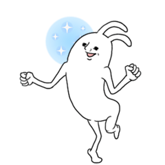 [LINEスタンプ] 動きます。だつりょくウサギさん