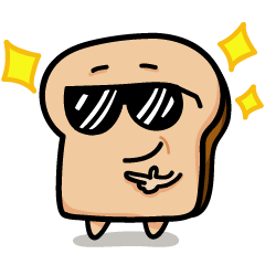 [LINEスタンプ] lovely toast.