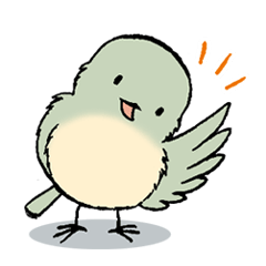 [LINEスタンプ] ふっくら小鳥の日常