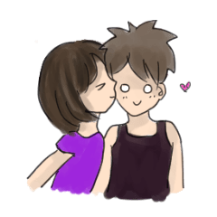 [LINEスタンプ] Milk＆J.