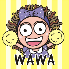 [LINEスタンプ] WAWA GIRL