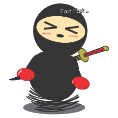 [LINEスタンプ] DUM NINJA
