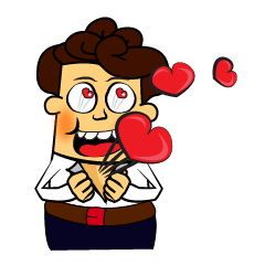 [LINEスタンプ] Personality Funny Boy Character