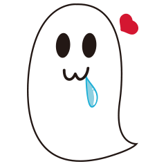 [LINEスタンプ] The foodahoilc of little ghost