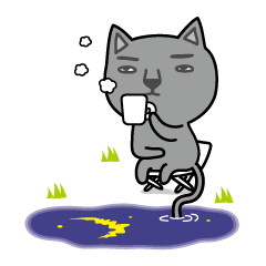 [LINEスタンプ] NOT respectful cat