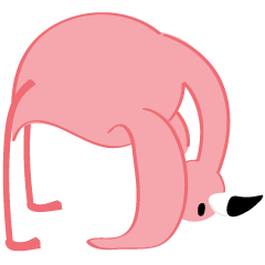 [LINEスタンプ] Pinky Flamingo