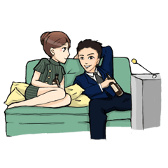 [LINEスタンプ] J＆K Daily life