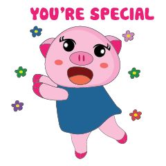 [LINEスタンプ] Other Greetings of Plump Pink Animated