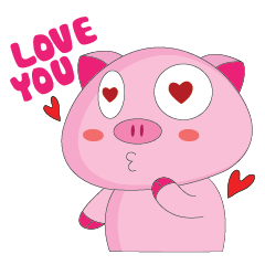 [LINEスタンプ] Greetings of The Plump Pink Animated