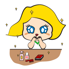 [LINEスタンプ] Mischievous Emotions of School Age Girl