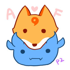 [LINEスタンプ] Aoten ＆ Fox (2)