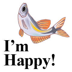 [LINEスタンプ] Happy Fish！