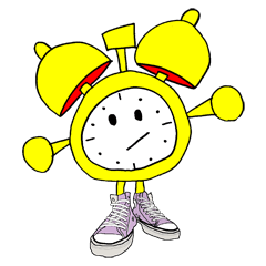 [LINEスタンプ] 靴が大好き目覚まし時計