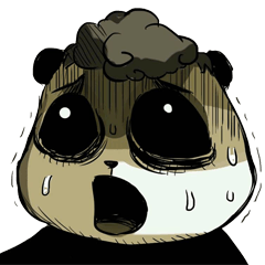 [LINEスタンプ] Scary Panda Kibo