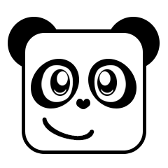 [LINEスタンプ] Cute Face and Panda