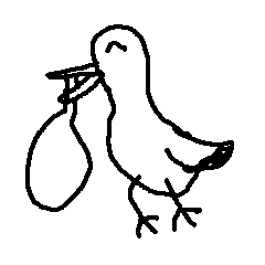 [LINEスタンプ] 愛のコウノトリ