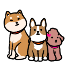 [LINEスタンプ] かわいいわんこたちのスタンプ