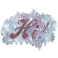 [LINEスタンプ] Watercolor word