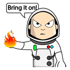 [LINEスタンプ] Ash The Astronaut