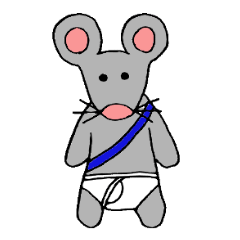 [LINEスタンプ] ねずみのねずくん。