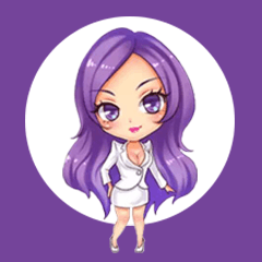 [LINEスタンプ] Purple sister