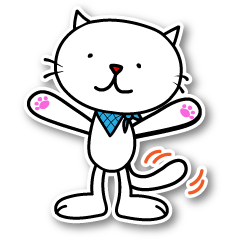 [LINEスタンプ] Kati, The white cat.