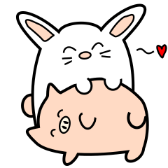 [LINEスタンプ] Pig＆Pag Show