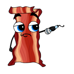 [LINEスタンプ] Animated Wanna Bacon？