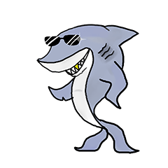 [LINEスタンプ] Sharky Handsome
