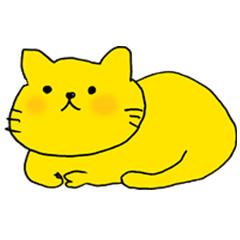 [LINEスタンプ] 黄色のねこタロー