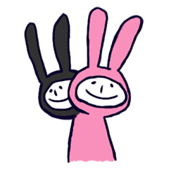 [LINEスタンプ] bunny people