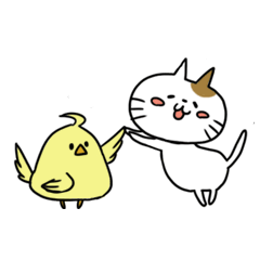 [LINEスタンプ] にゃもとピヨ