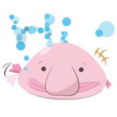 [LINEスタンプ] ブロブフィッシュ（blobfish）