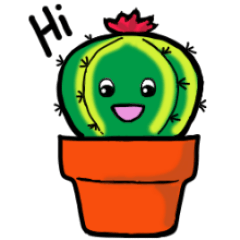 [LINEスタンプ] Little Cactus