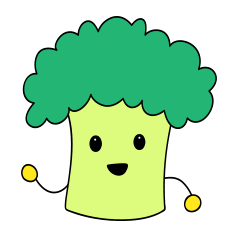 [LINEスタンプ] おやさいスタンプ（ブロッコリー）